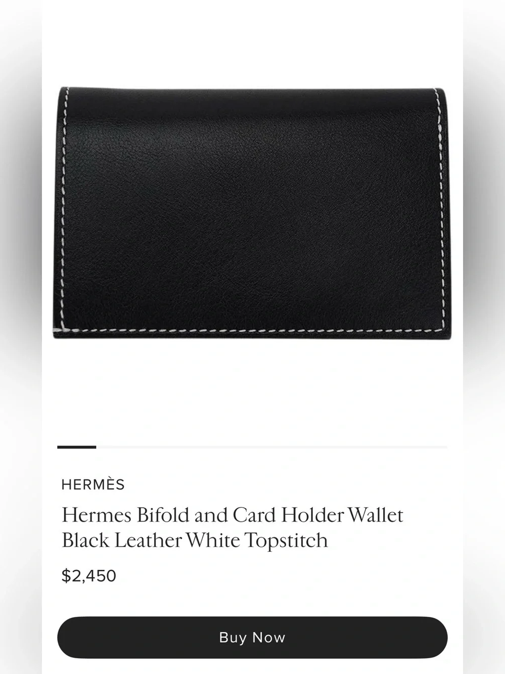 ✨Hermes Limited Edition Bifold and Card Holder Wallet Unisex